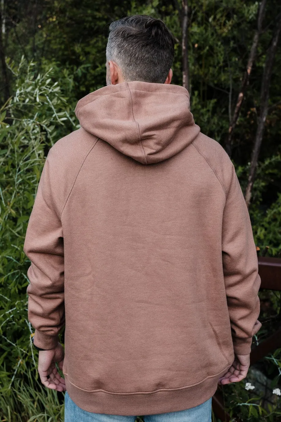 Men's Burlebo Heather Brown Fleece Hoodie