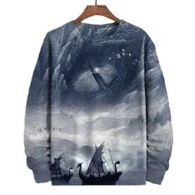 Men's Legend Of The Deep Sea Printed Sweatshirt 94864203YY