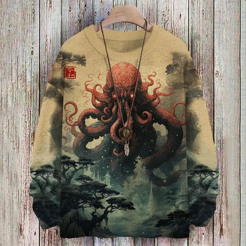 Men's Legend Of The Deep Sea Printed Sweatshirt 94864203YY