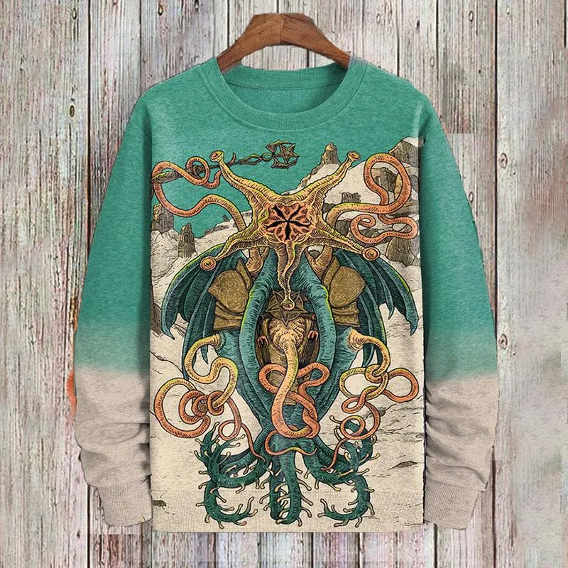 Men's Legend Of The Deep Sea Printed Sweatshirt 94864203YY