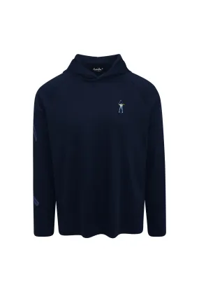 Midnight Navy Men's Long Sleeve Lightweight Hoodie