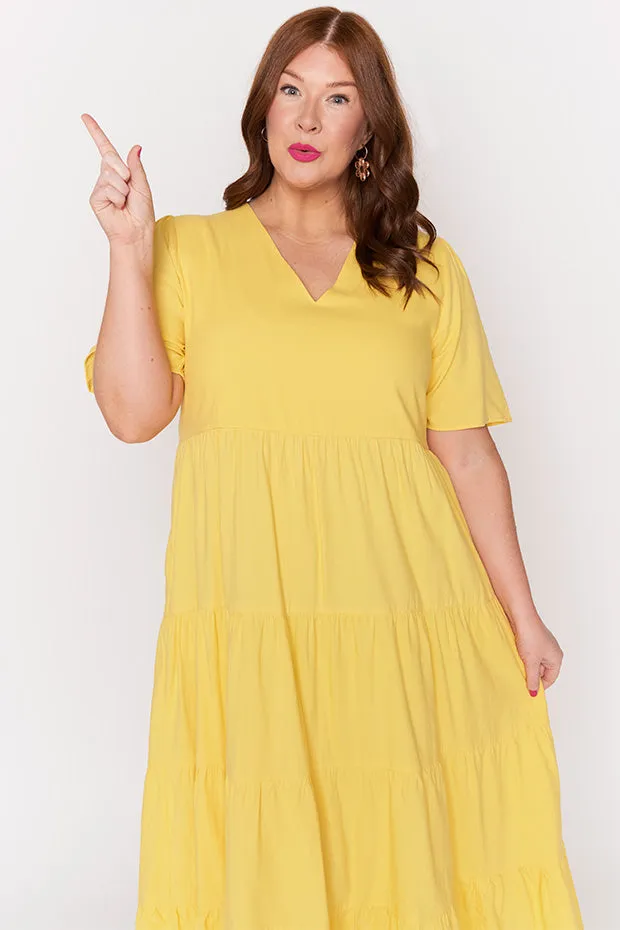 Mollie Yellow Dress