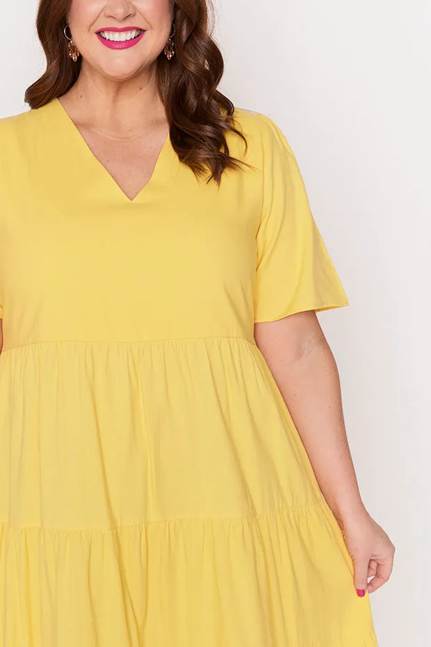 Mollie Yellow Dress