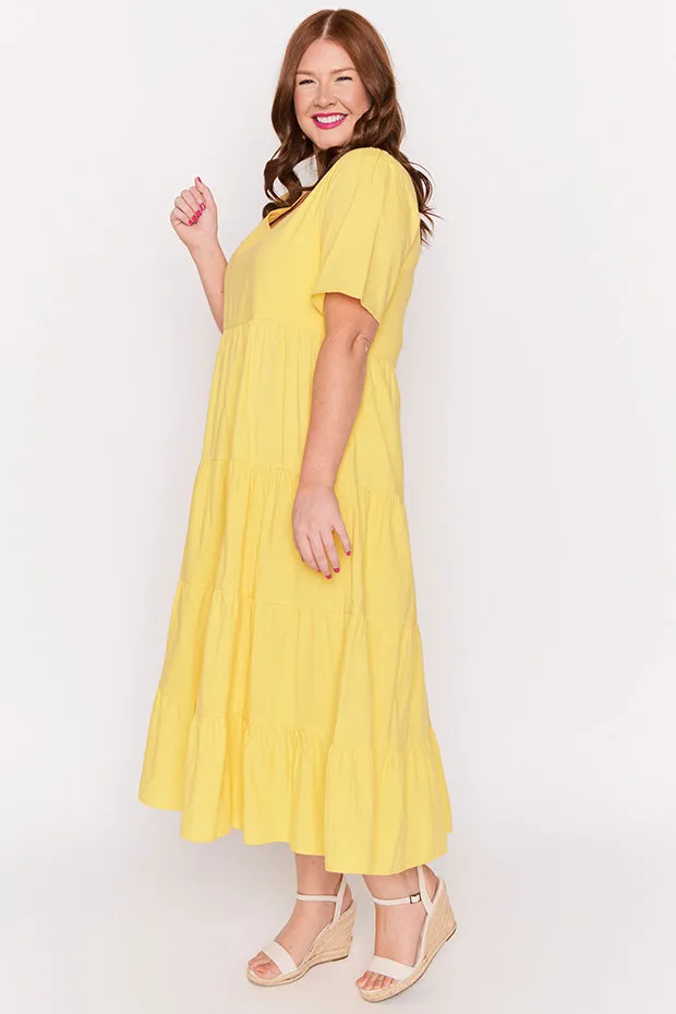 Mollie Yellow Dress