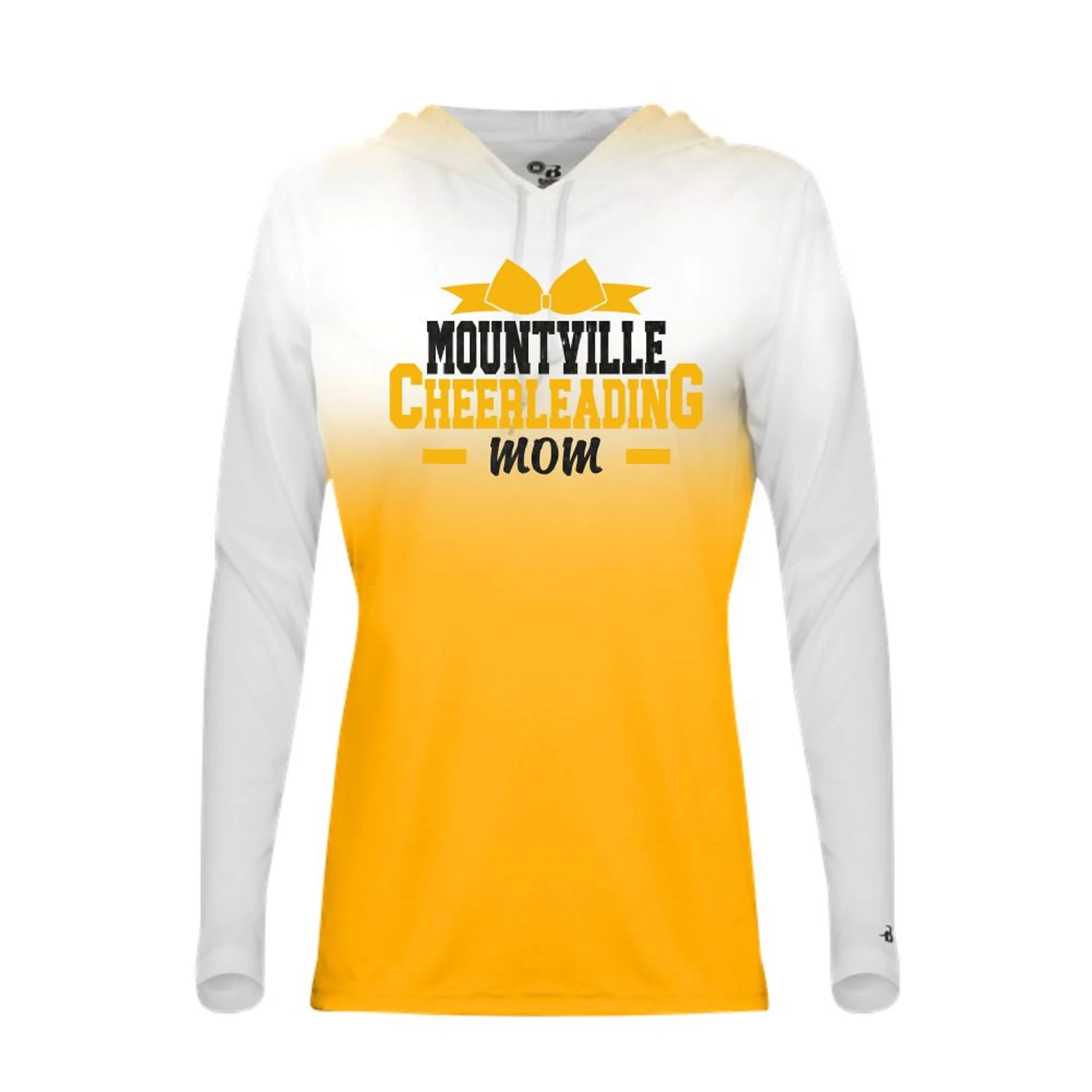 Mountville Cheer Mom Ombre Hooded Tee