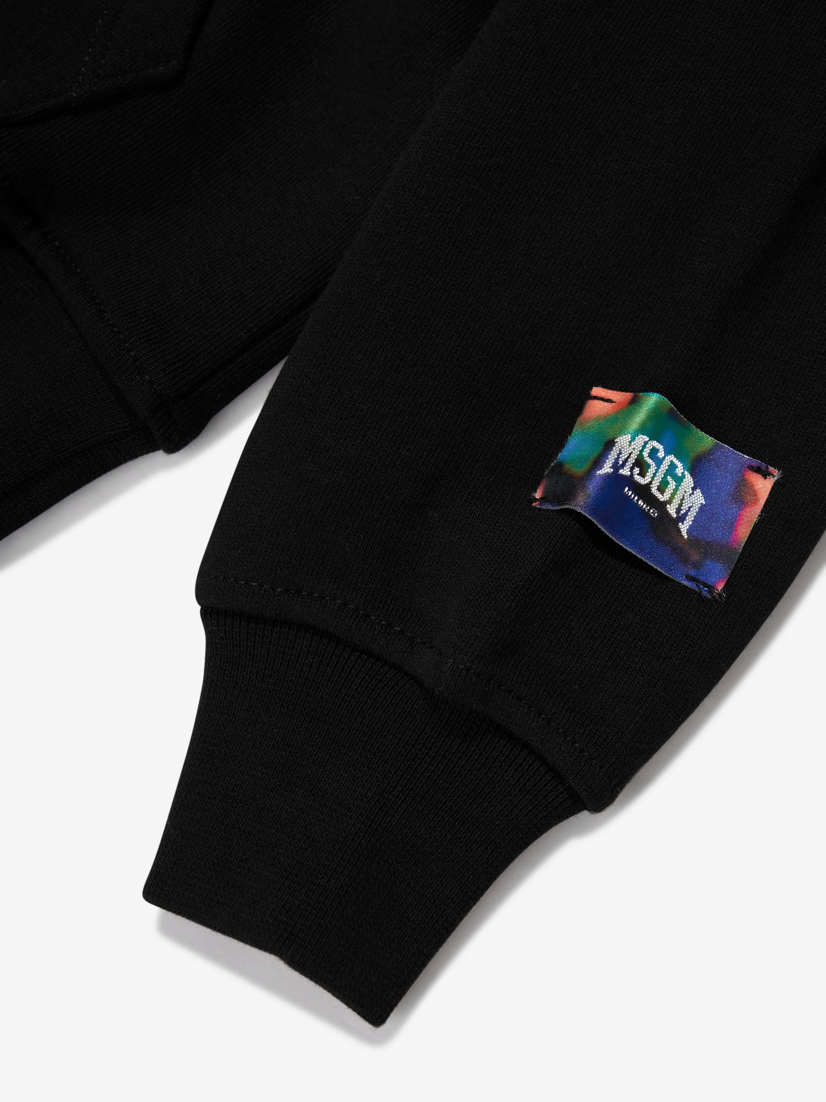 MSGM Boys Logo Hoodie in Black