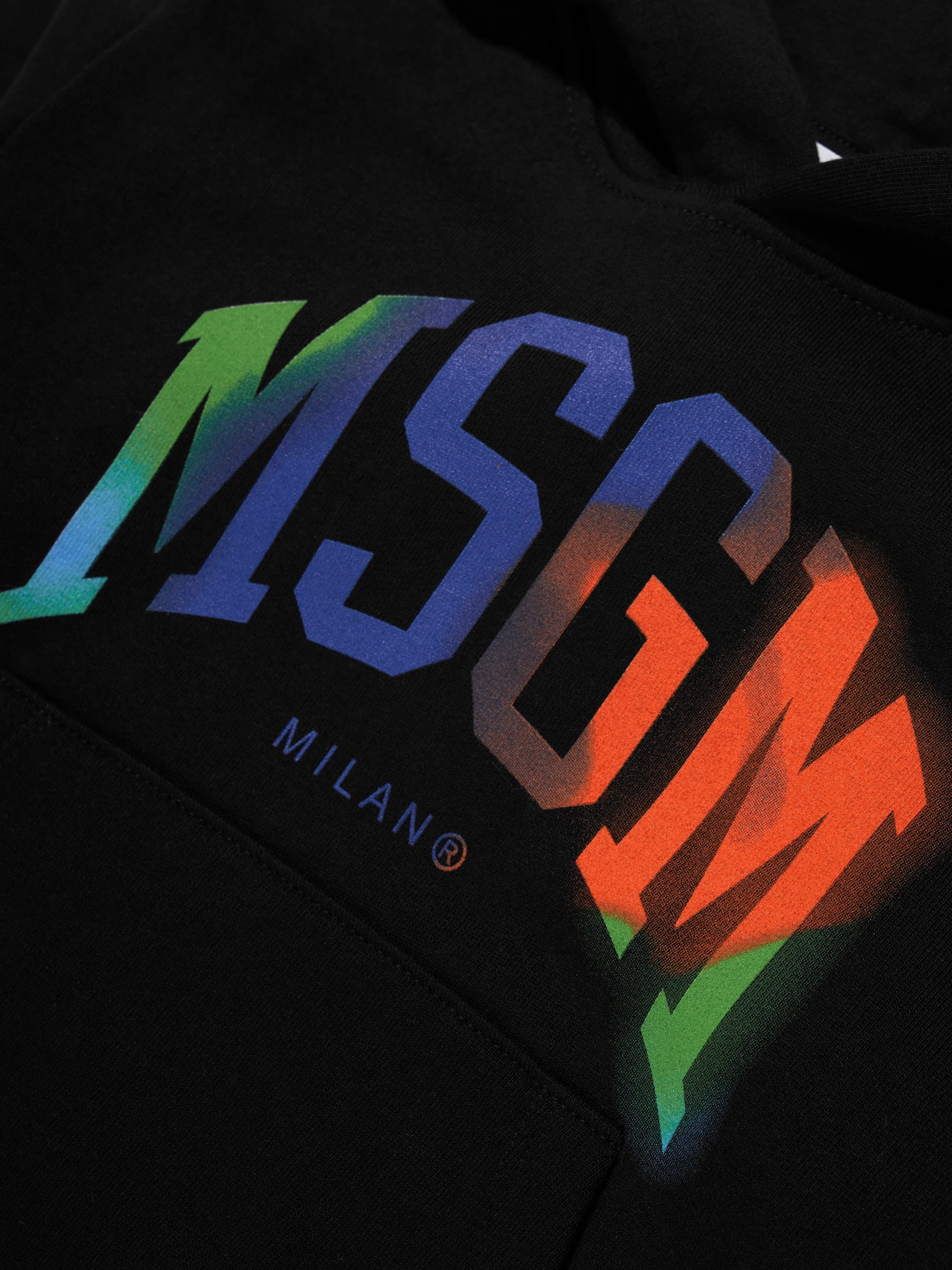 MSGM Boys Logo Hoodie in Black