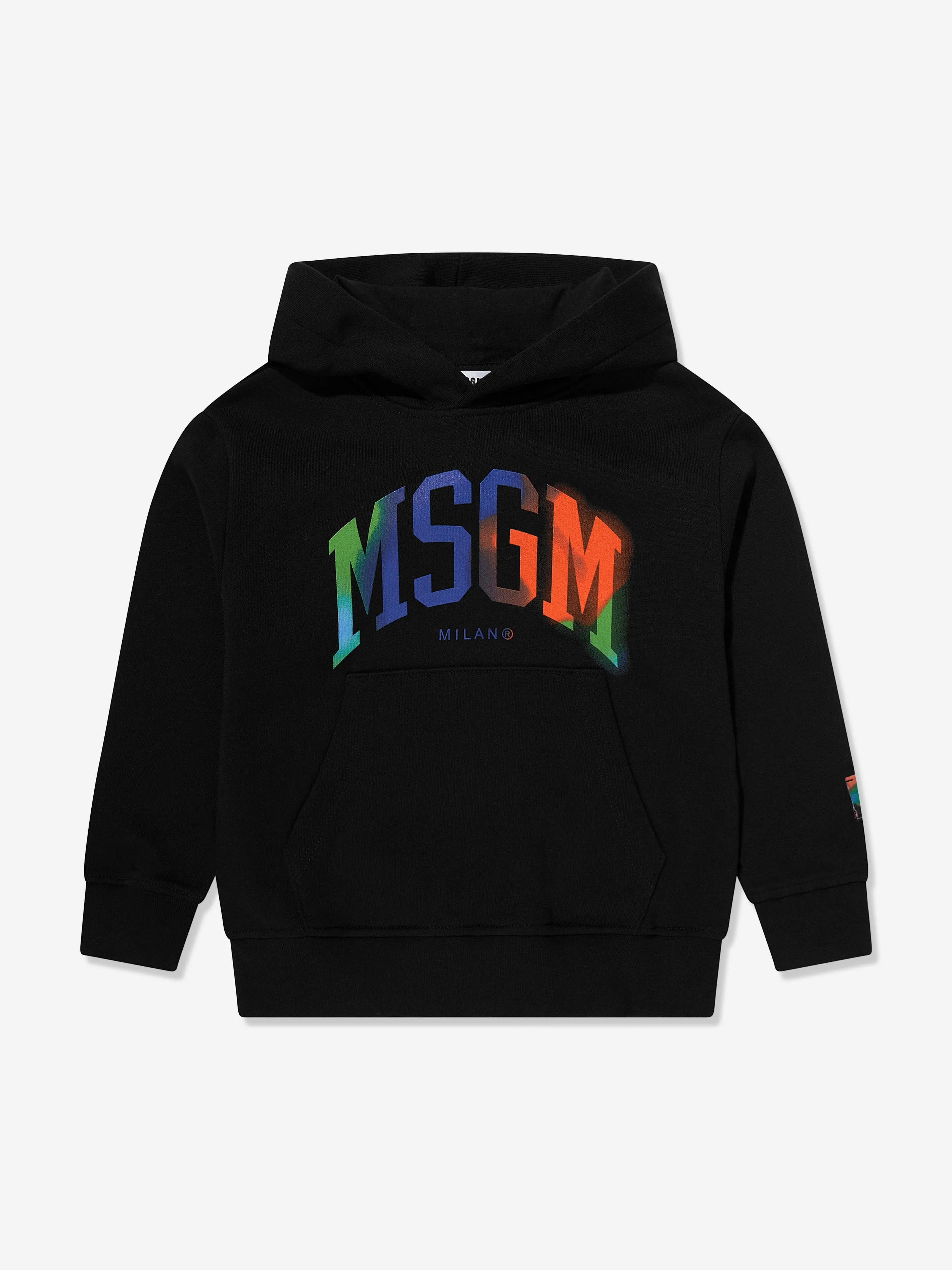 MSGM Boys Logo Hoodie in Black