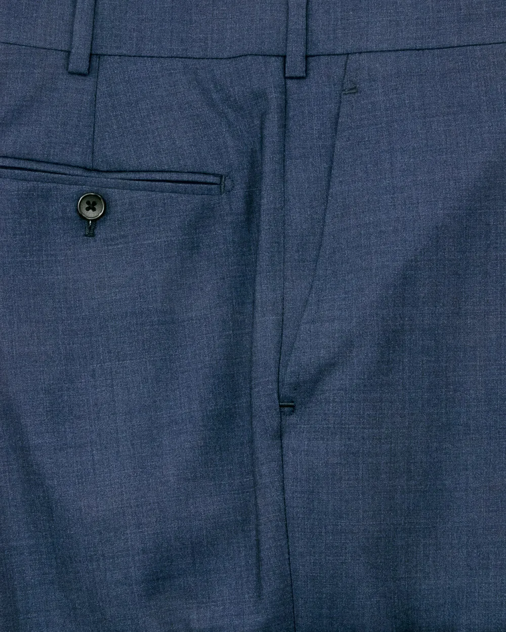 Navy Melange Dress Trouser