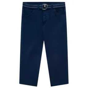 Navy Pants with Belt