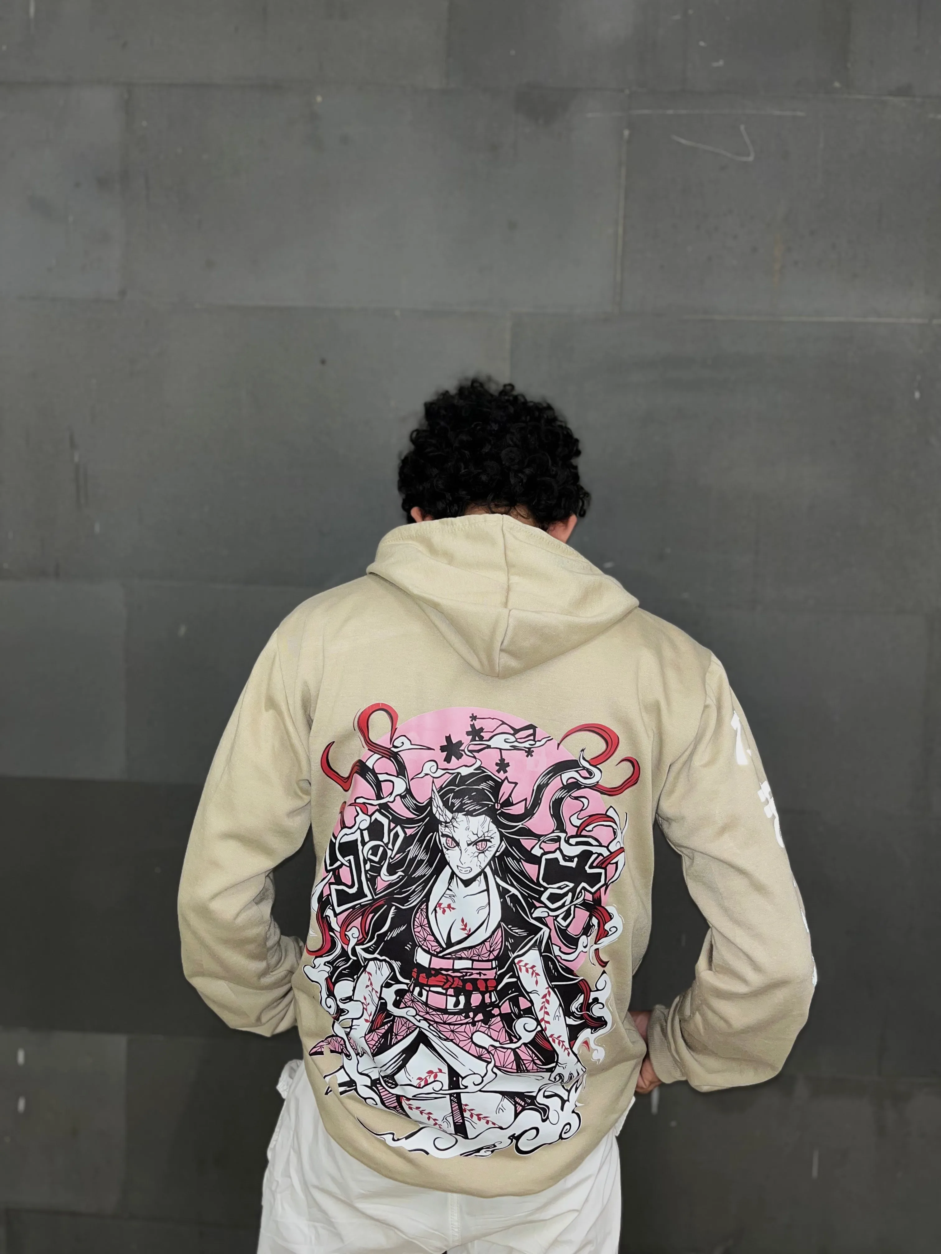 Nezuko Kamado Beige Hoodie