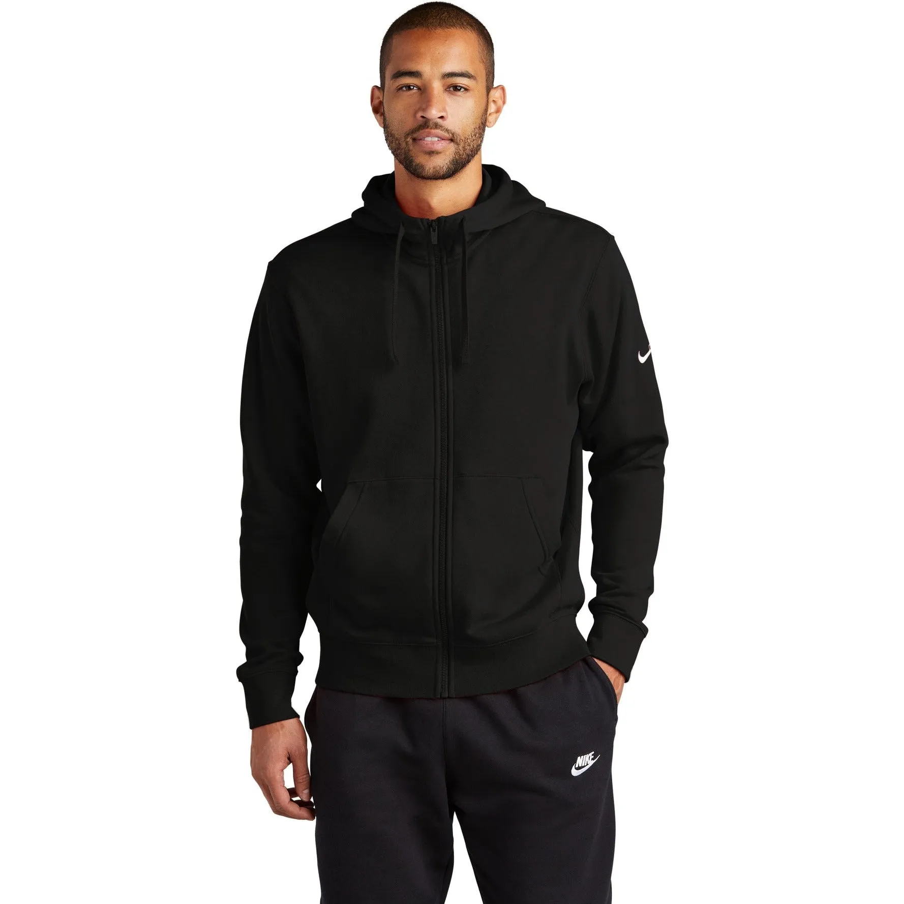 NIKE Club Fleece Sleeve Swoosh Full-Zip Hoodie