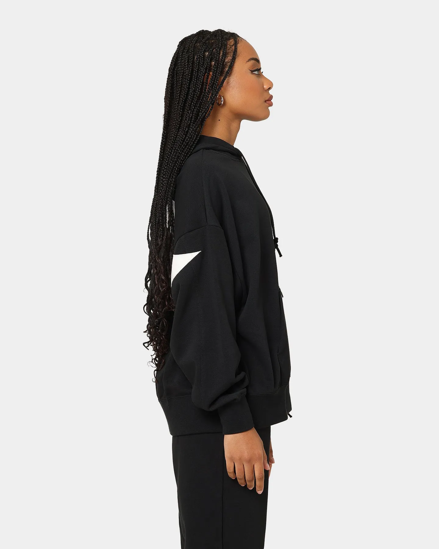 Nike Women's Sportswear Circa 50 Fleece Hoodie Black/White