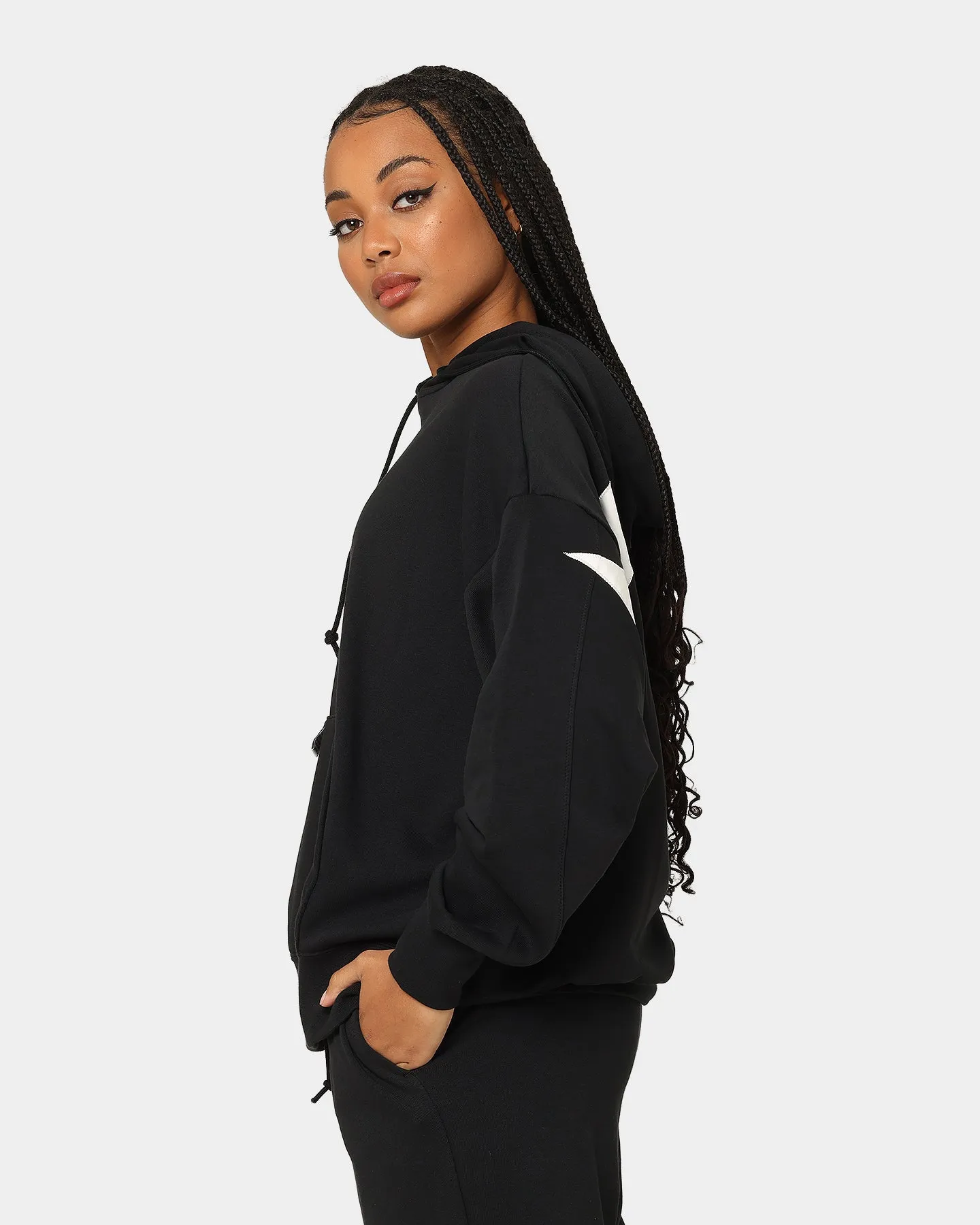 Nike Women's Sportswear Circa 50 Fleece Hoodie Black/White