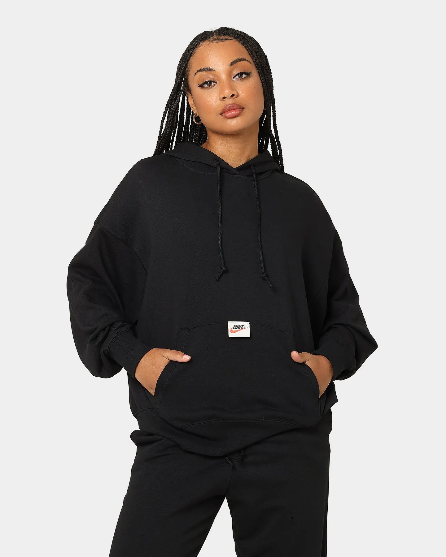 Nike Women's Sportswear Circa 50 Fleece Hoodie Black/White