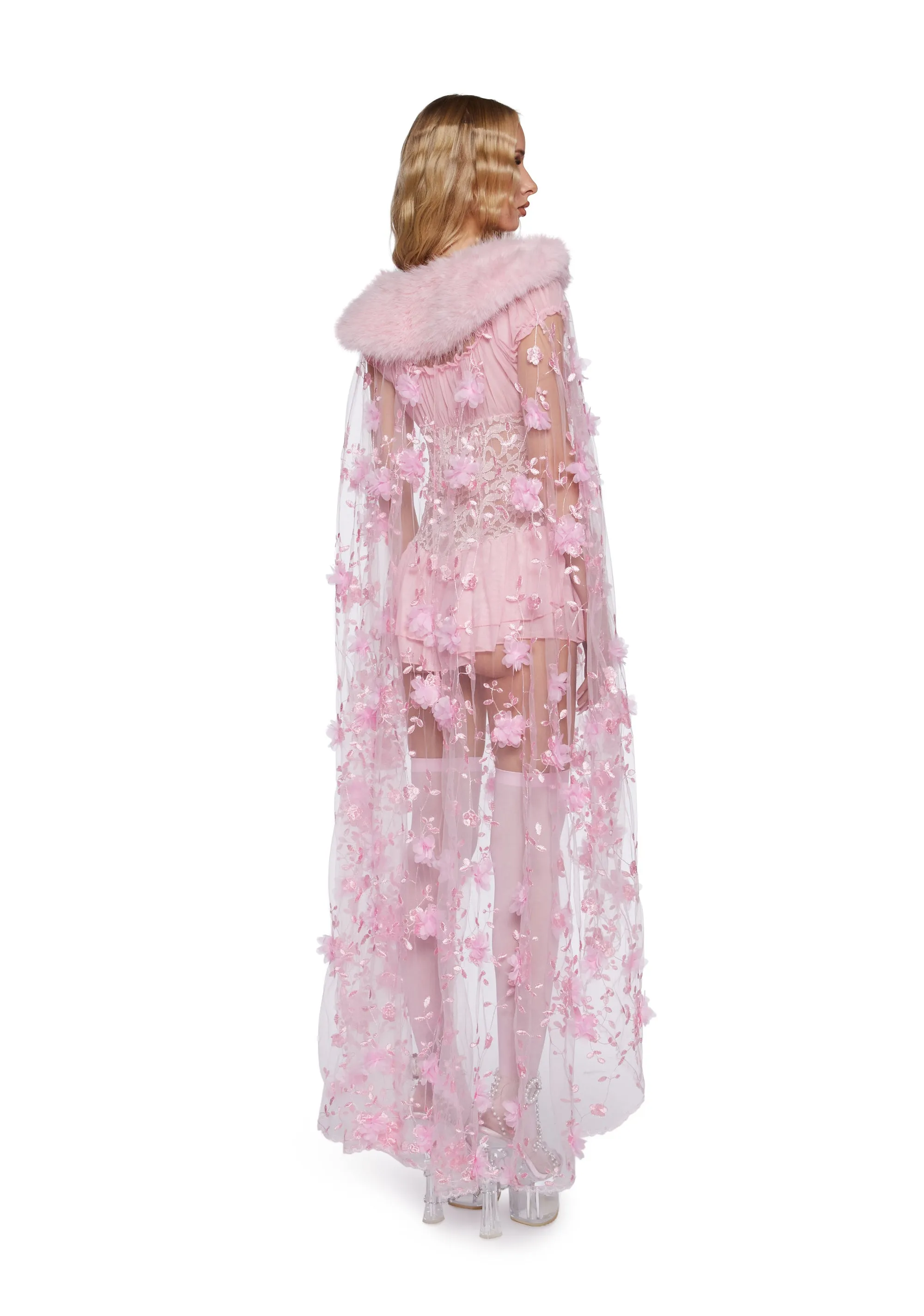 Noble Reign Floral Cape