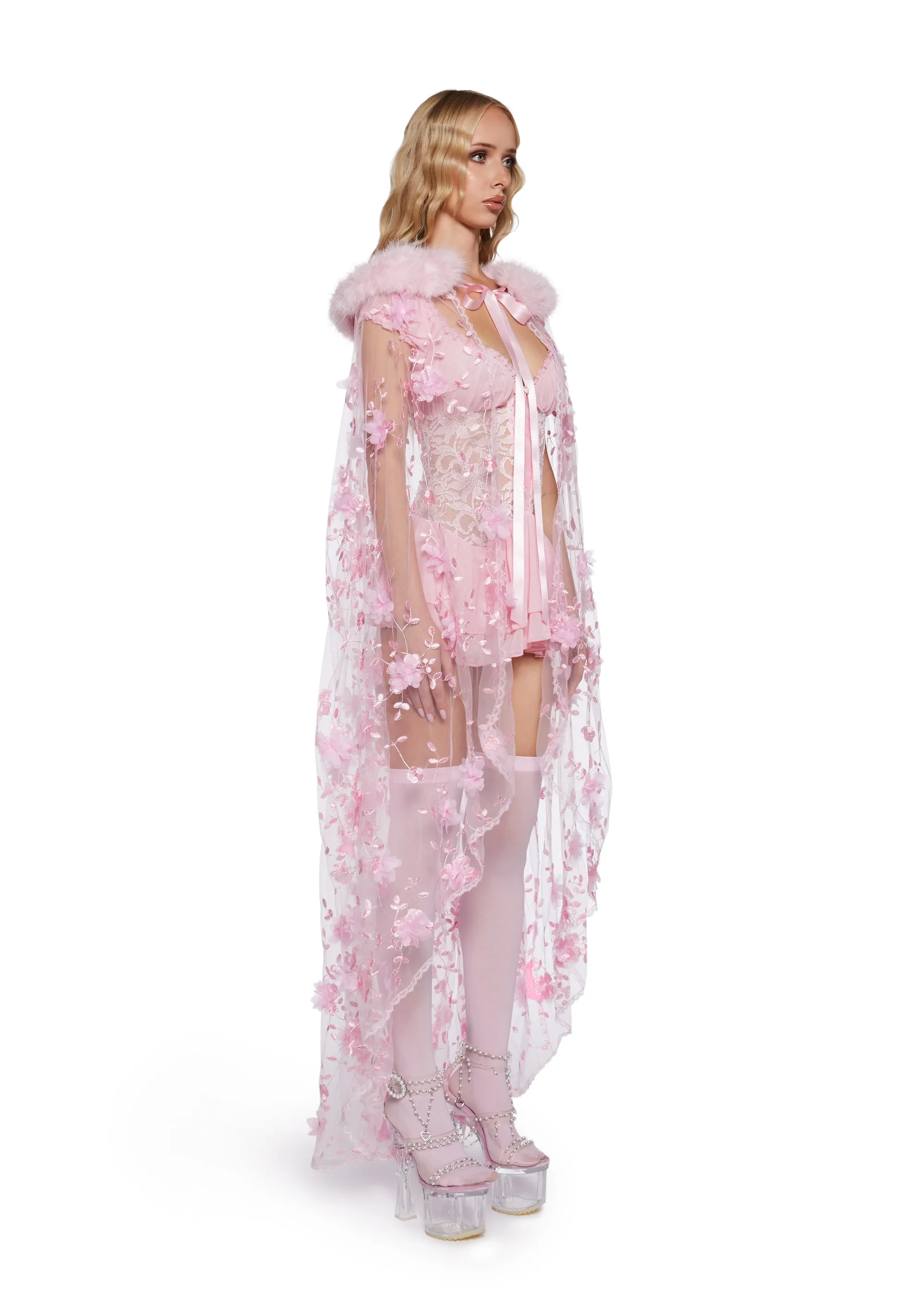 Noble Reign Floral Cape