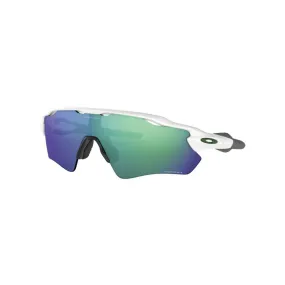 Oakley RADAR EV PATH Running Glasses Prizm Team Colors Polished White Prizm Jade Iridium