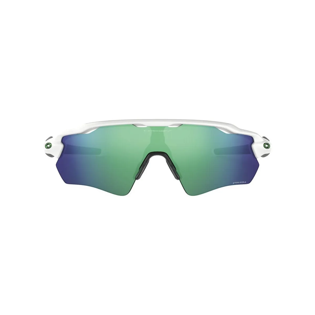 Oakley RADAR EV PATH Running Glasses Prizm Team Colors Polished White Prizm Jade Iridium