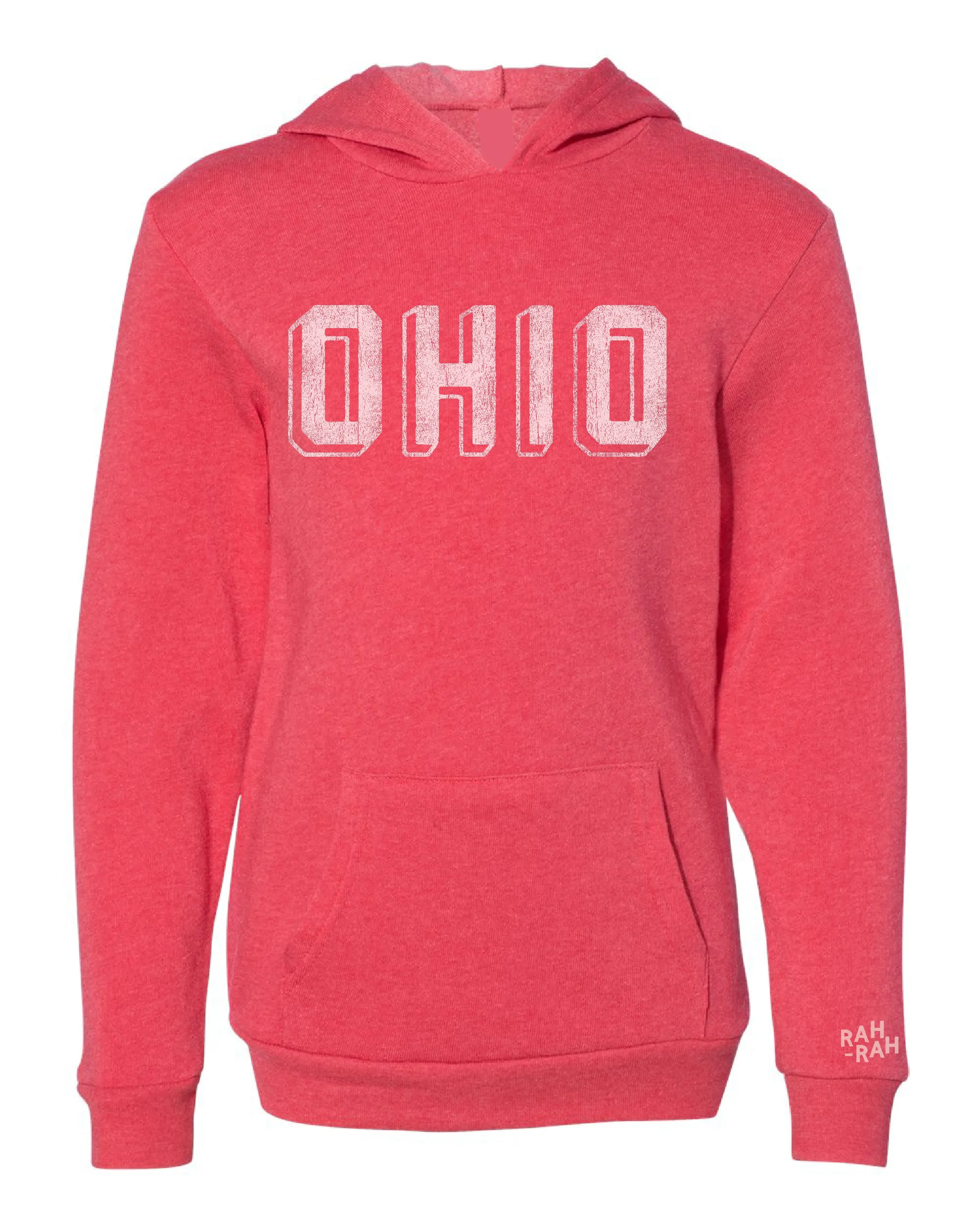 Ohio Block Red Hoodie | Youth