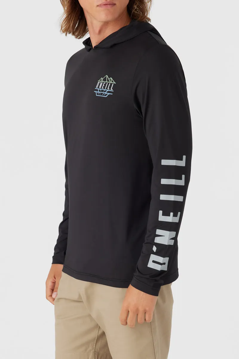 O'Neill Trvlr UPF Hooded L/S Tee-Black