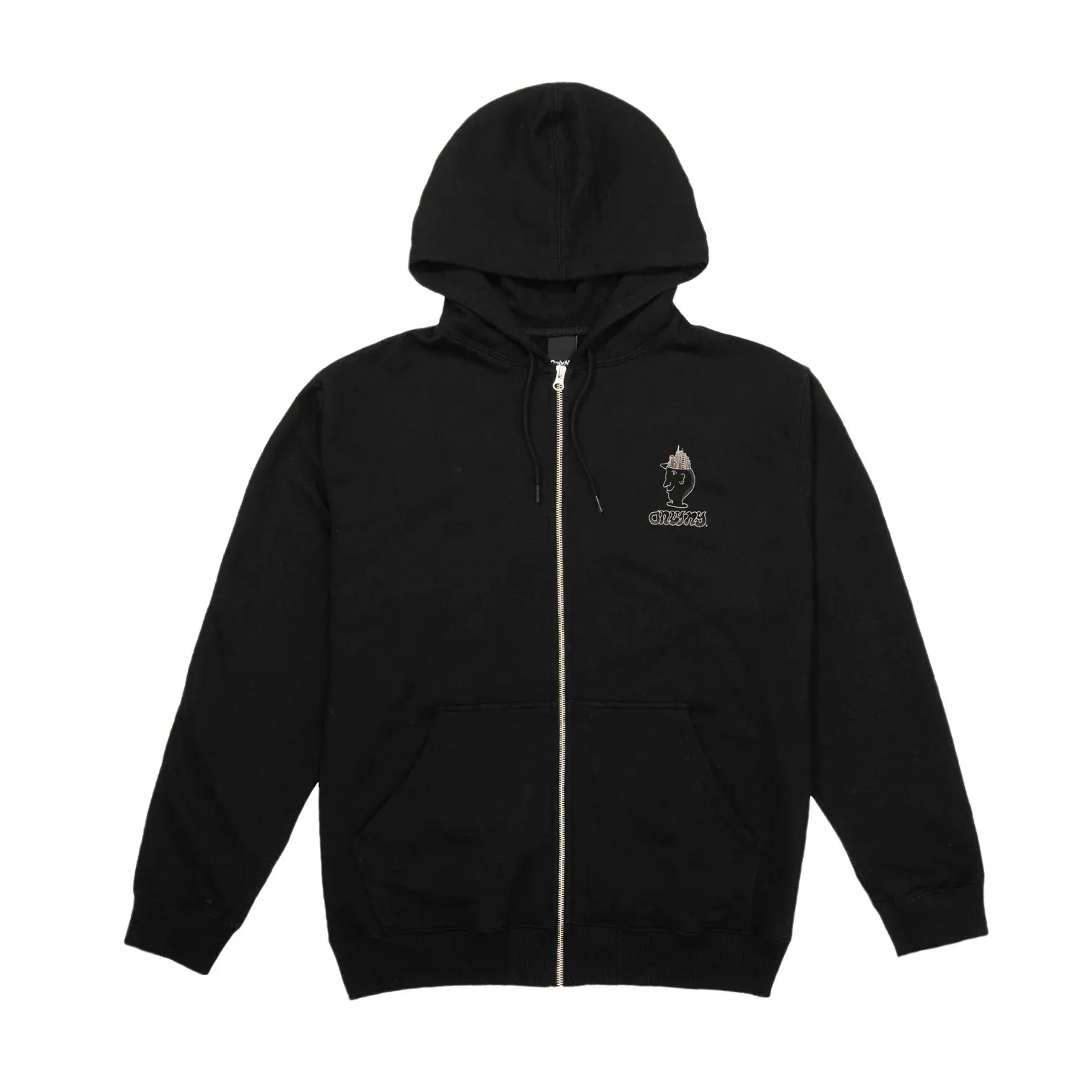 Only NY Astral Traveling Zip Up Hoodie - Black