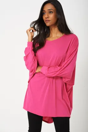 Oversized Tunic Top in Pink