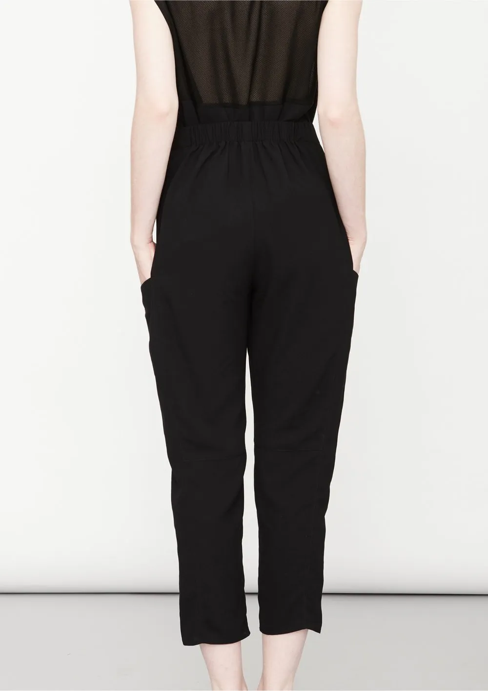 PANTS LOOSE ELASTIC BLACK PLAIN by BERENIK