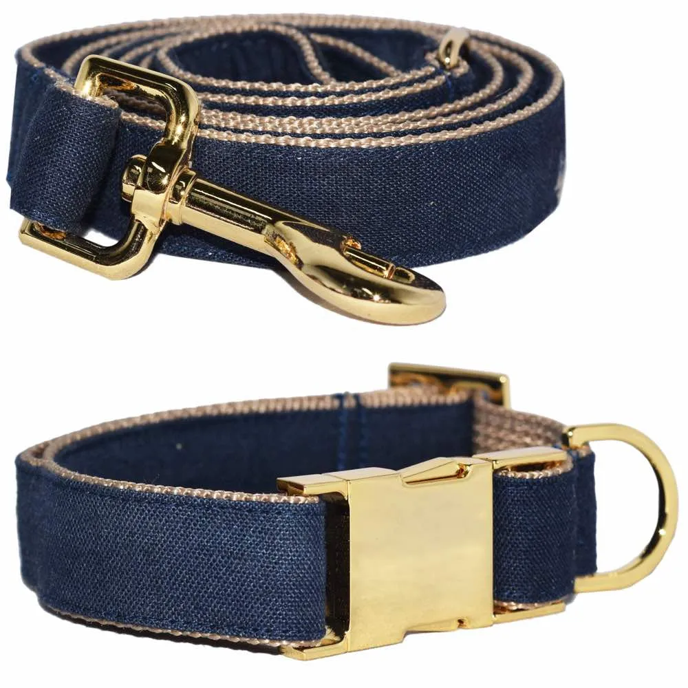 Pattefrenz Petsi Gold Collar & Leash Set (Medium)