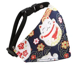 PAWS ASIA Supplier Cheap Stylish Fancy Colorful Mixed Patterns Cute Cat Bandana Collar