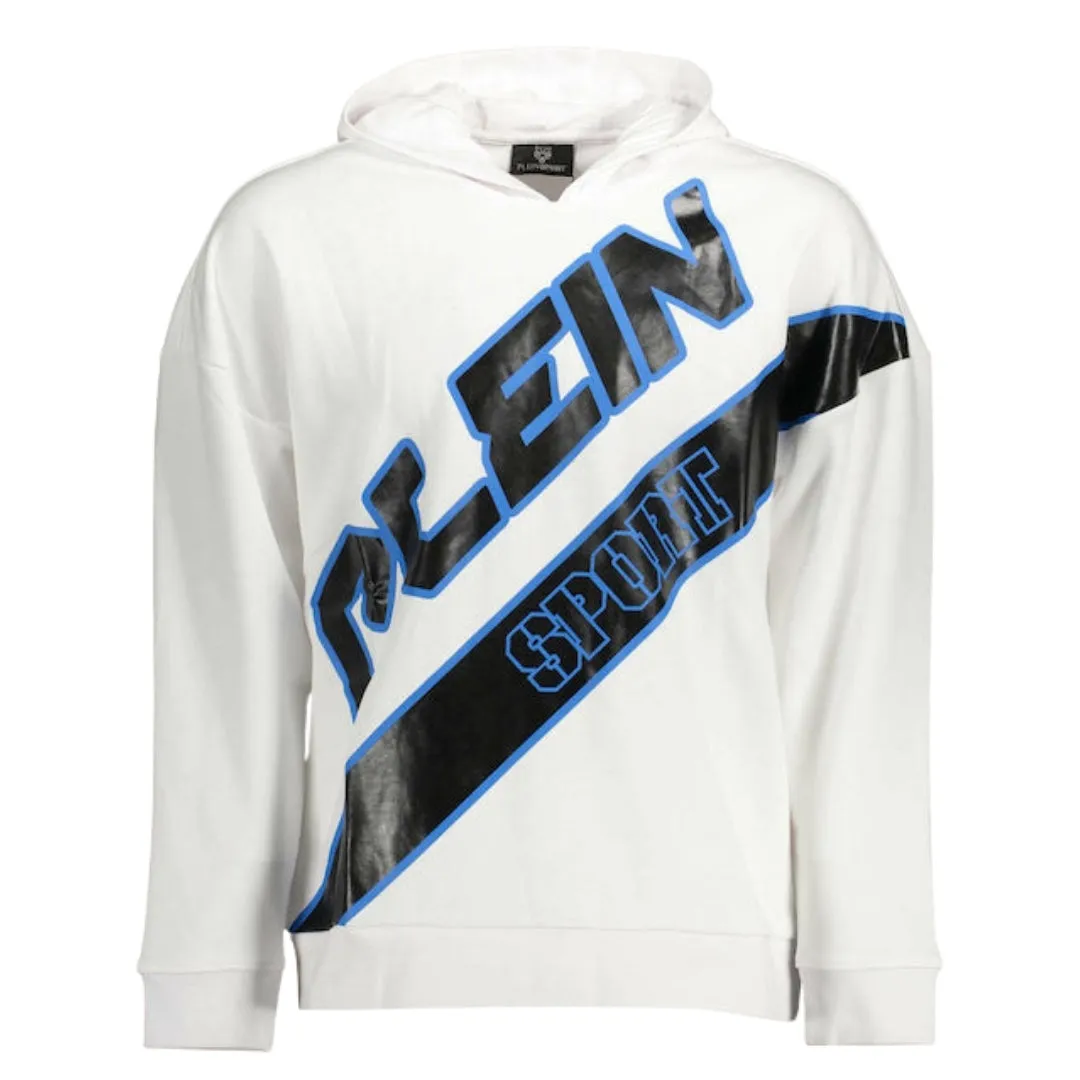 Plein Sport Large Logo White Hoodie