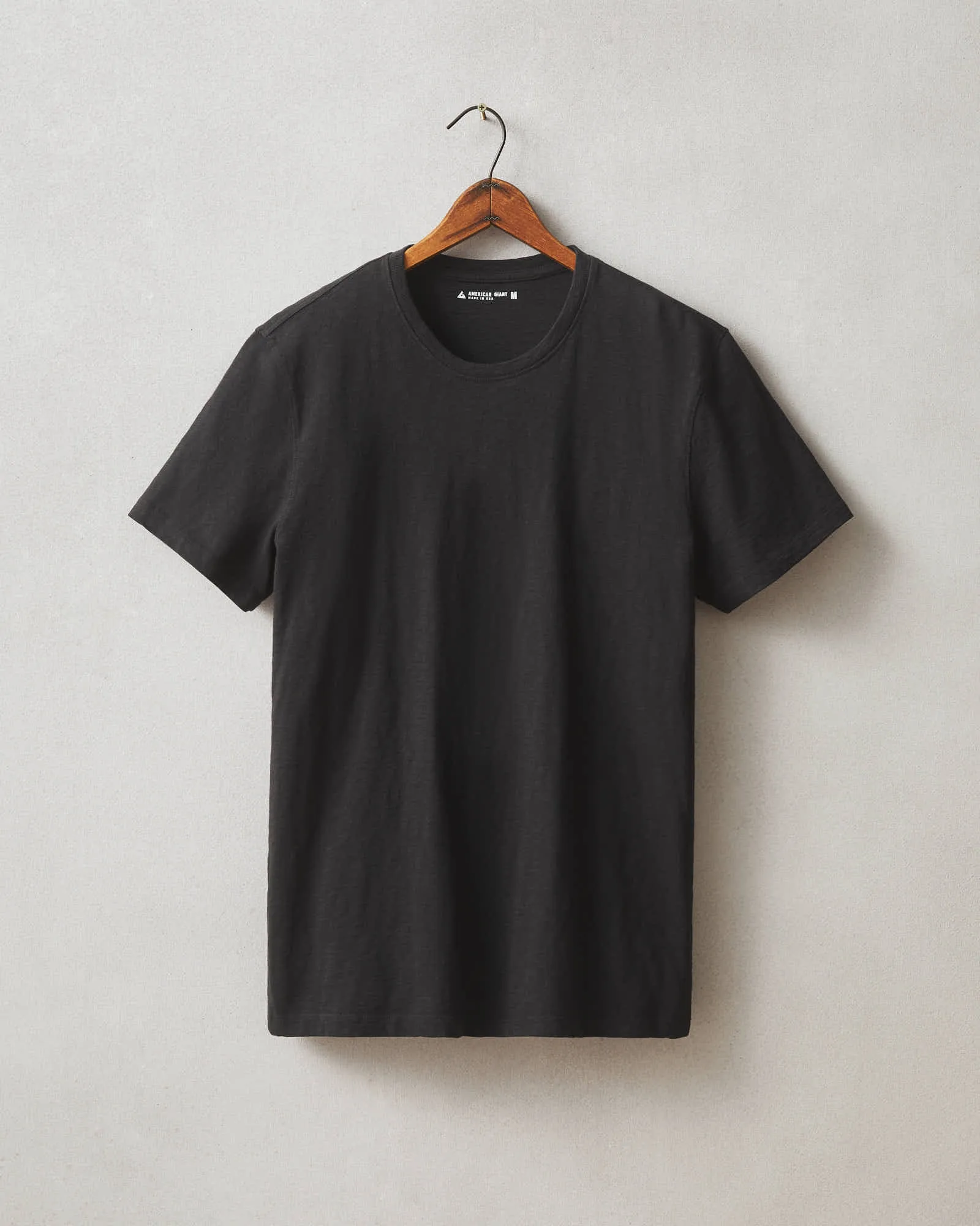 Premium Slub Crew Tee - Black