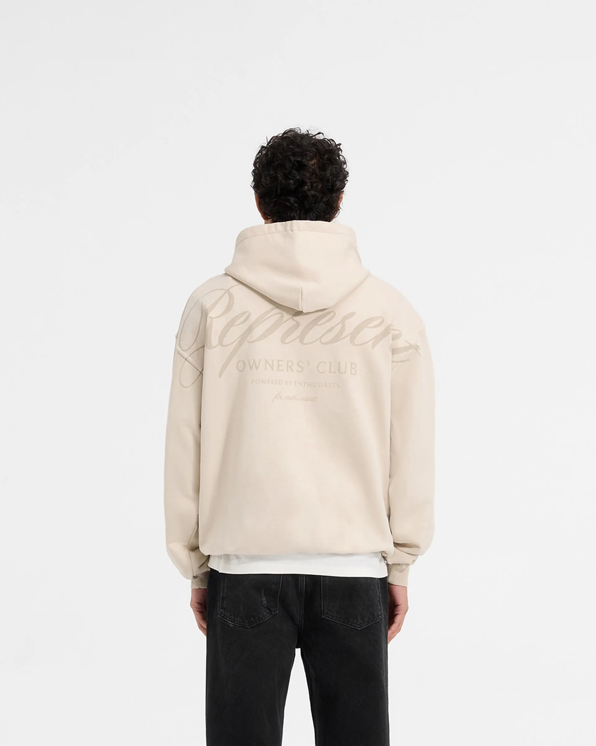 Represent X Ounass Owners Club Script Hoodie - Island Fossil