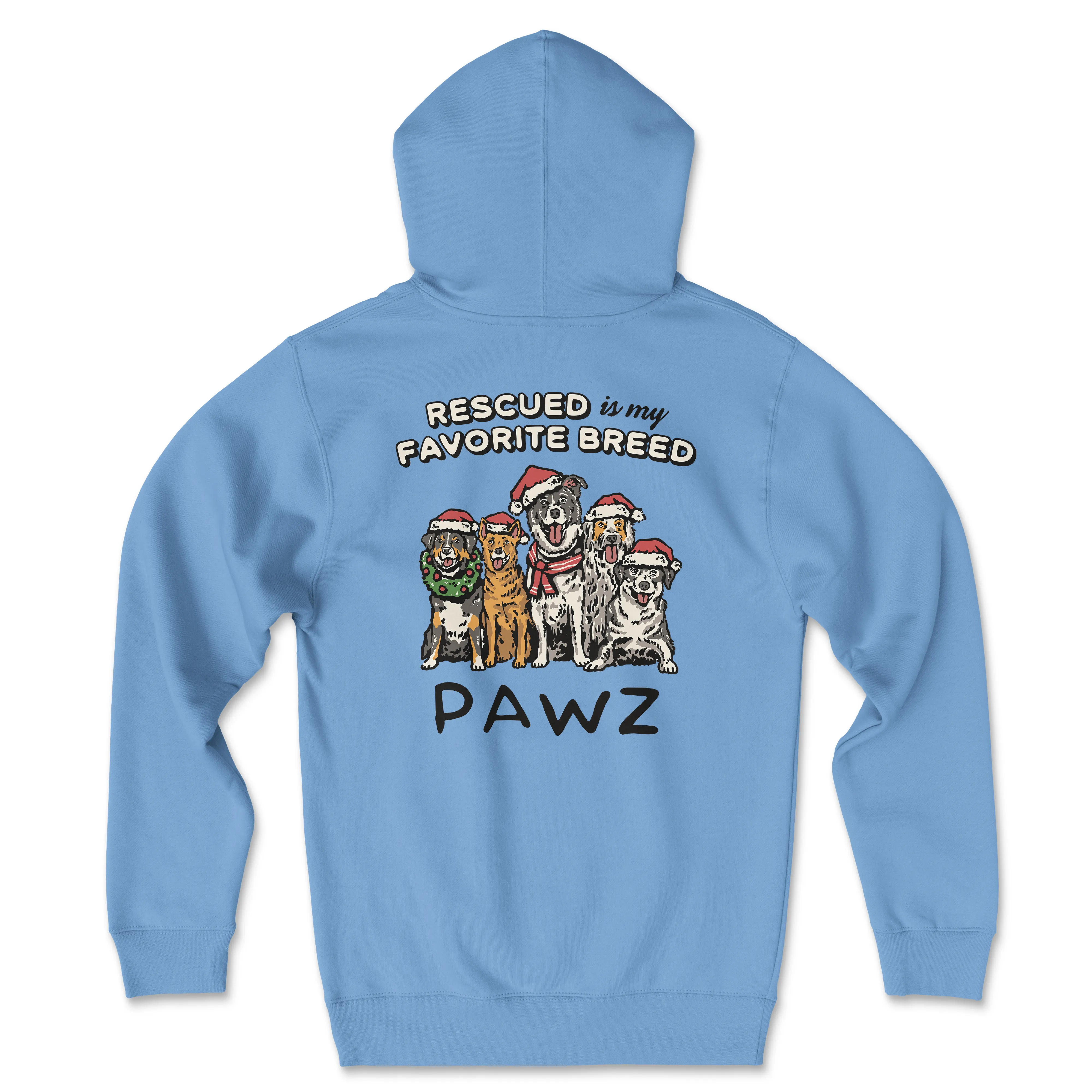 Rescued Breed (Adult Hoodie)