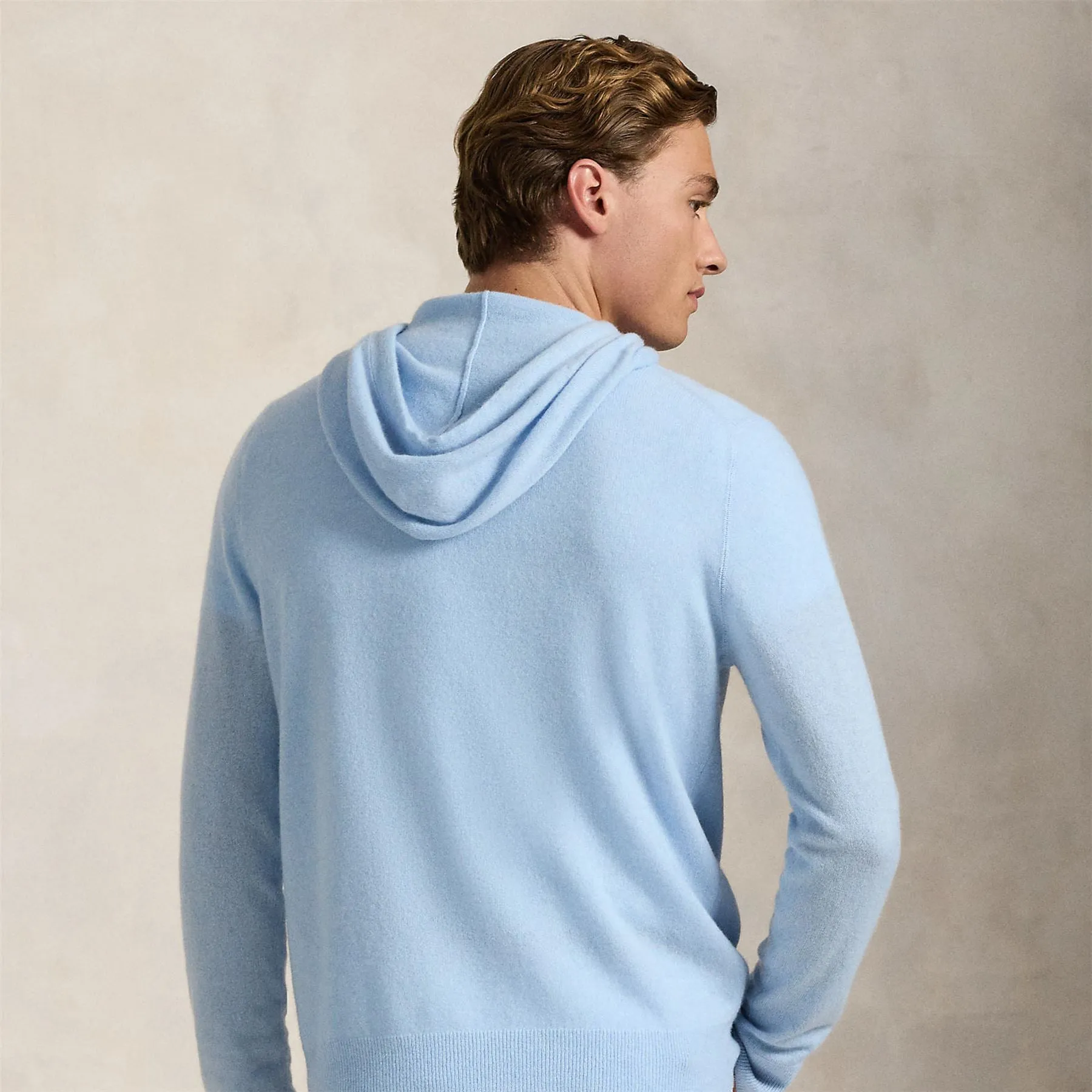 RLX Cashmere Hoodie Office Blue - AW24