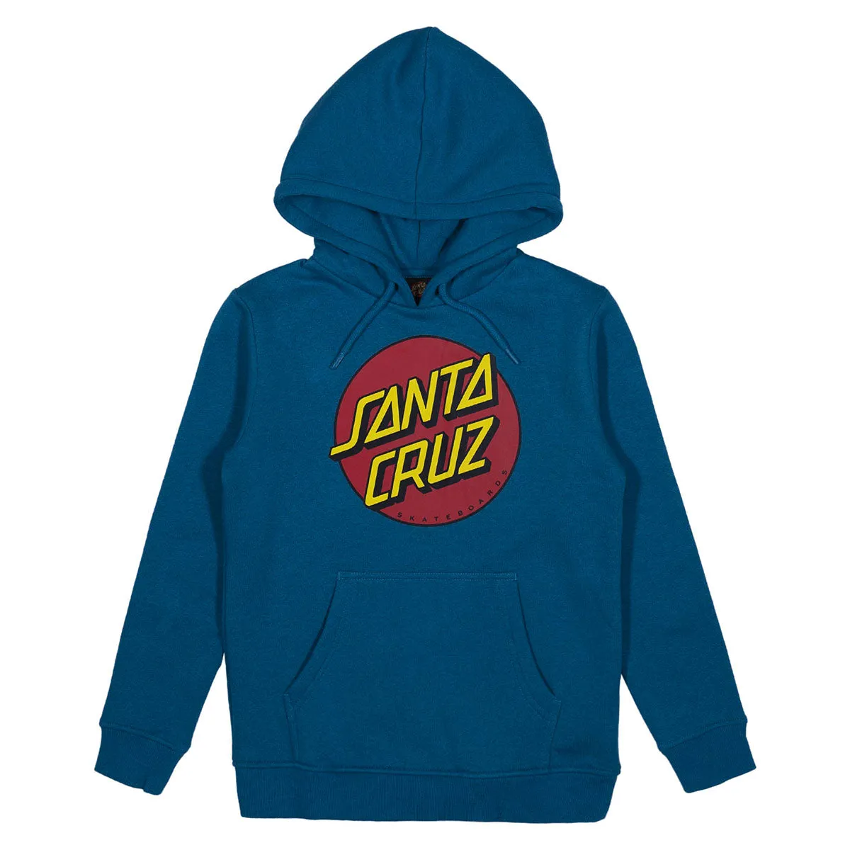 Santa Cruz - Classic Dot Puff Front Youth Hoodie Teal