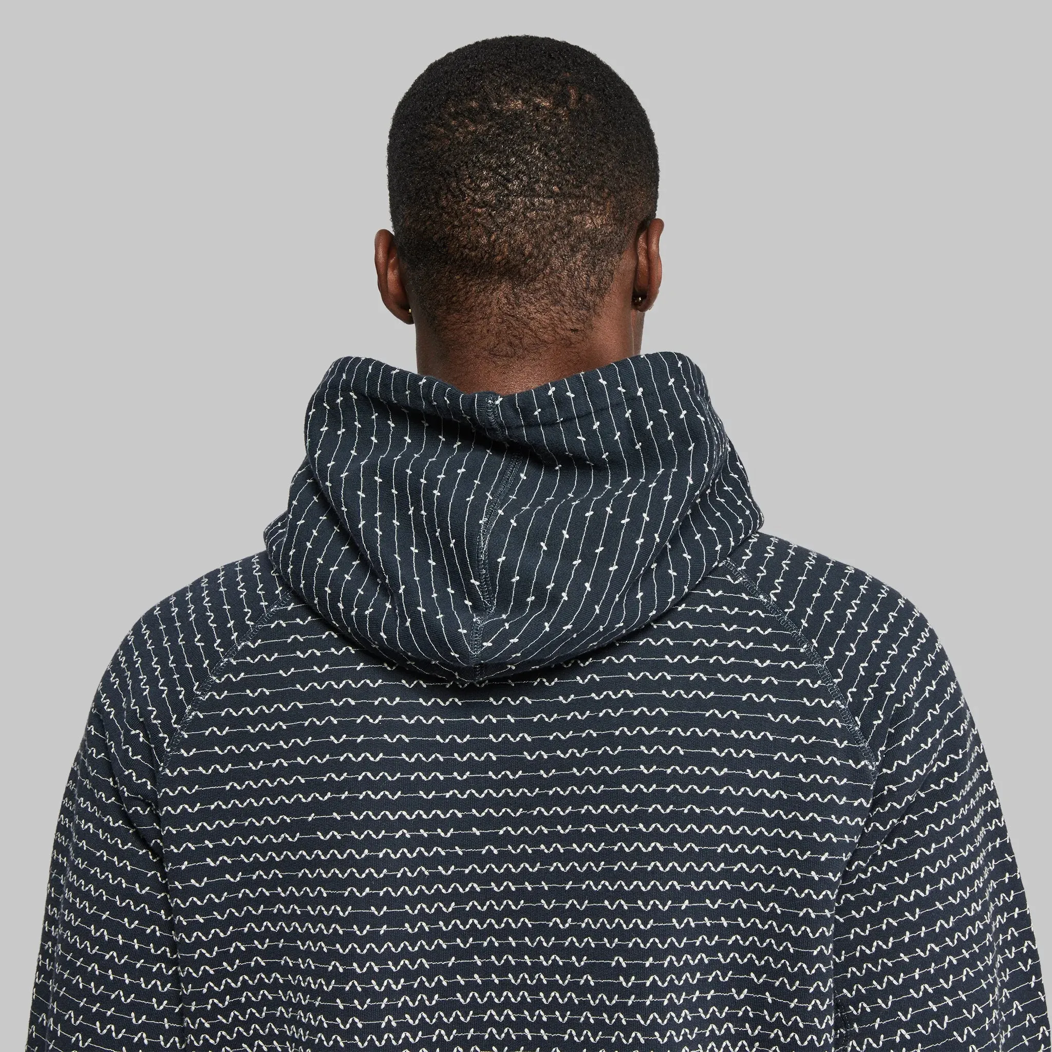 Sashiko Hoodie. Navy Blue edition