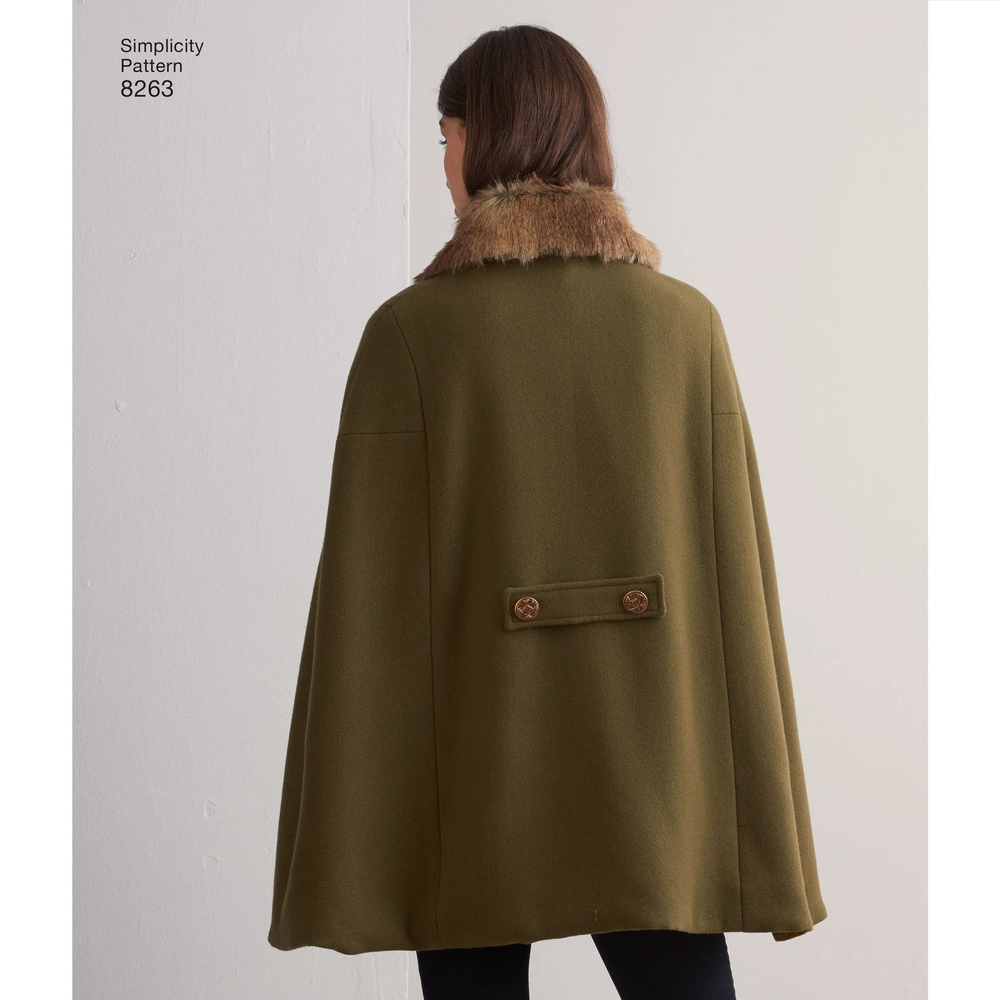 Simplicity Pattern 8263 MISSES' CAPES AND CAPELETS