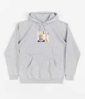 Skateboard Cafe Urban Shapeshifting Reptilian Hoodie - Heather Grey