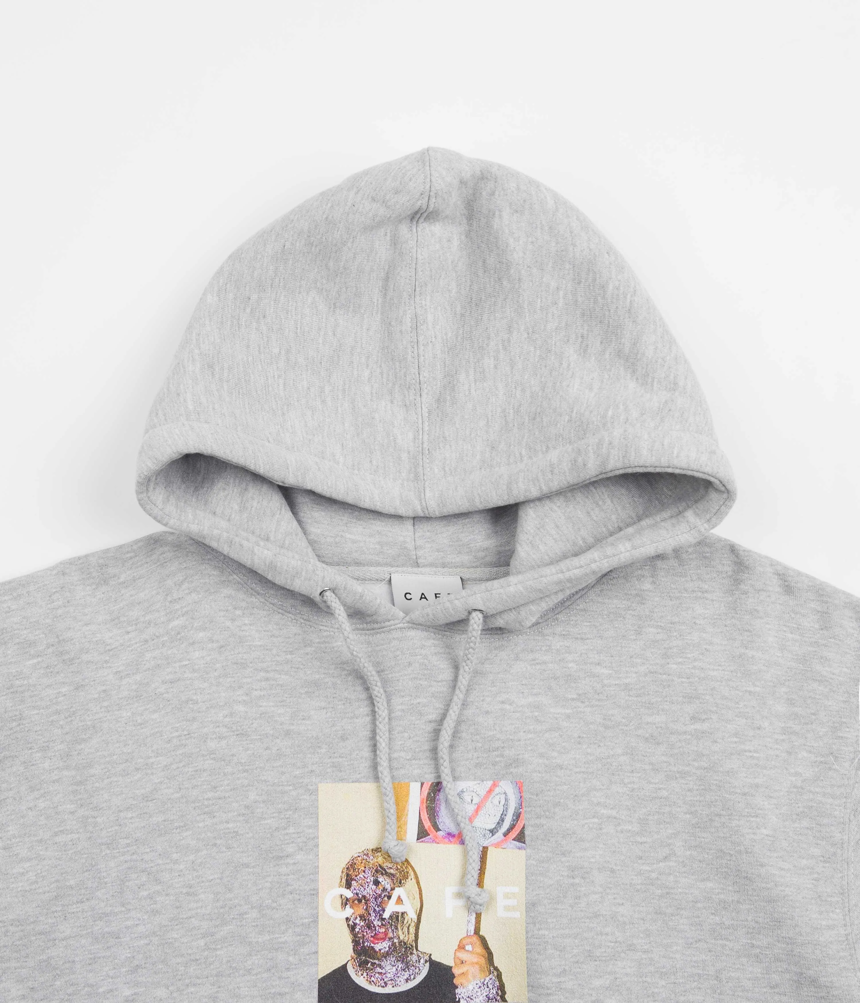 Skateboard Cafe Urban Shapeshifting Reptilian Hoodie - Heather Grey