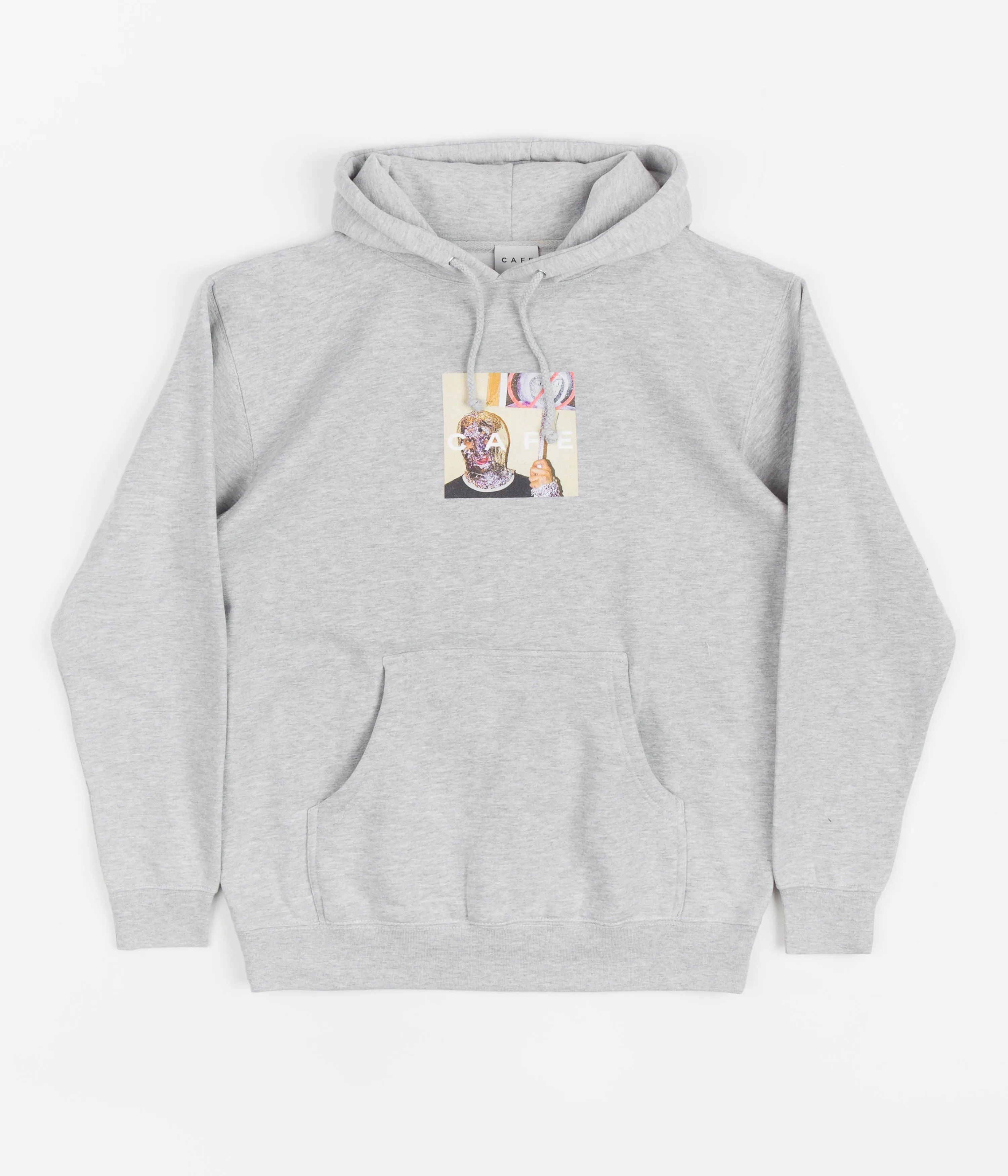 Skateboard Cafe Urban Shapeshifting Reptilian Hoodie - Heather Grey