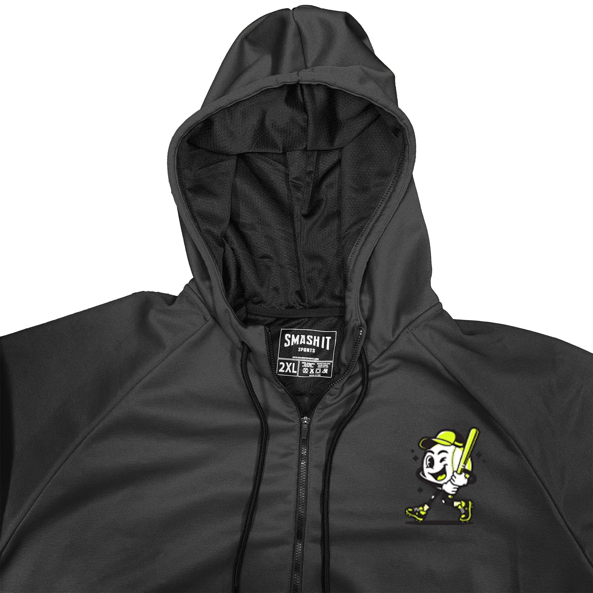 Smash It Sports "Smashie" BP Fleece Hoodie - Black