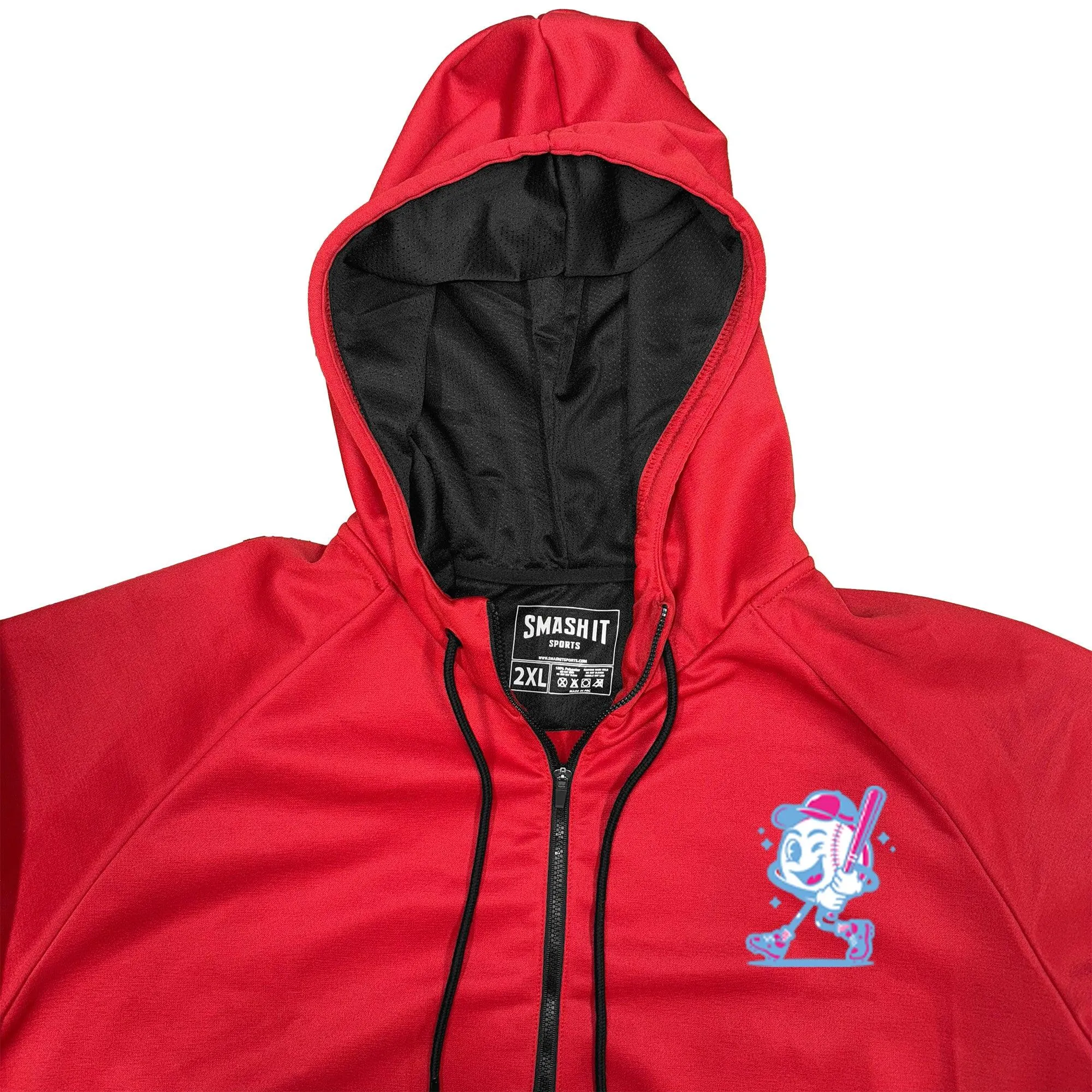 Smash It Sports "Smashie" BP Fleece Hoodie - Red