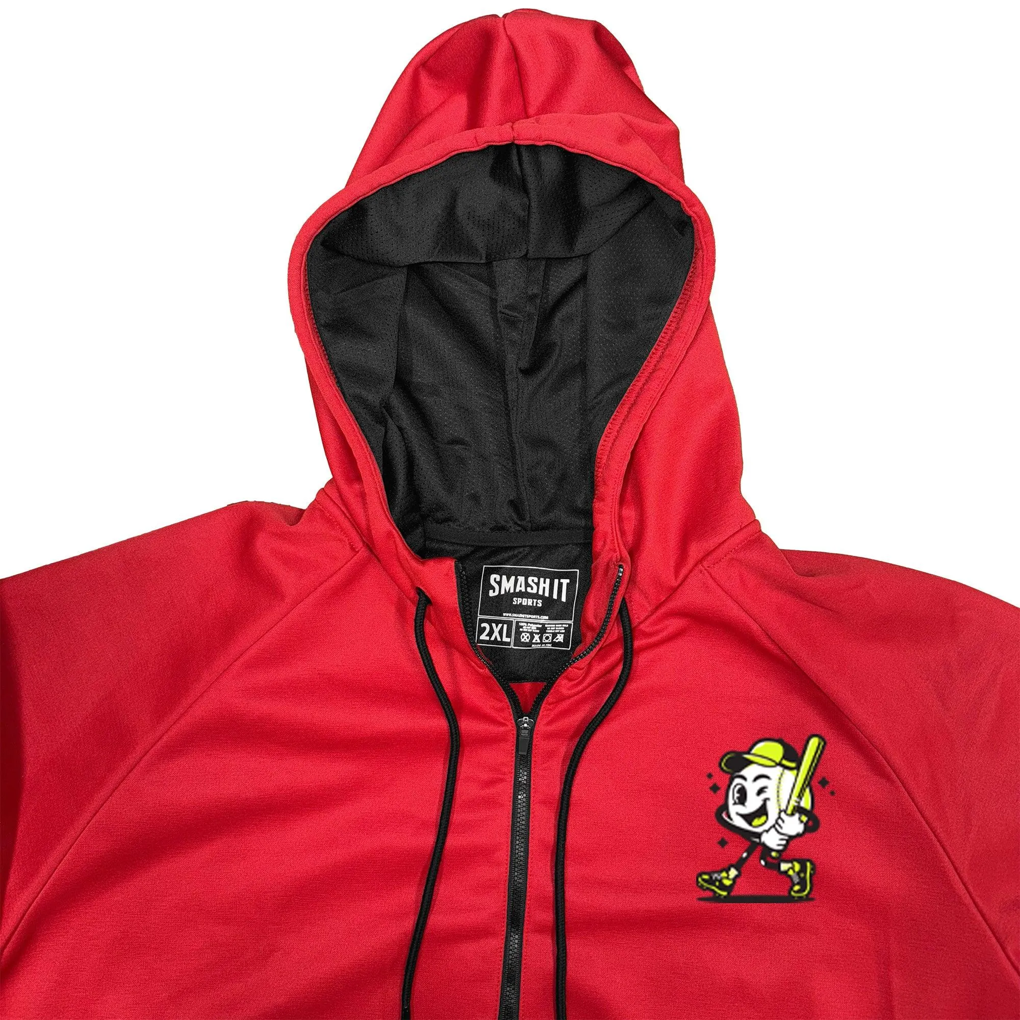 Smash It Sports "Smashie" BP Fleece Hoodie - Red