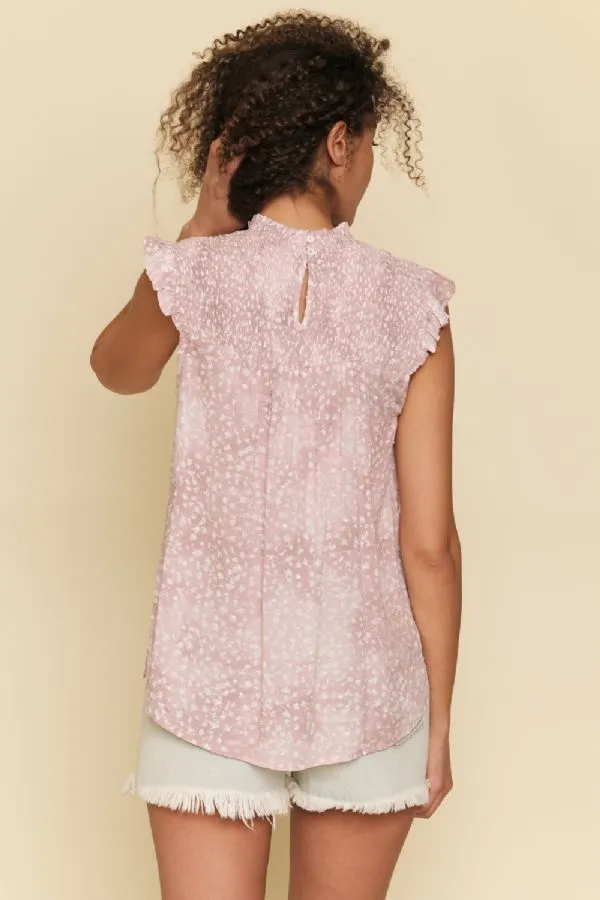 Smocked Yoke Top