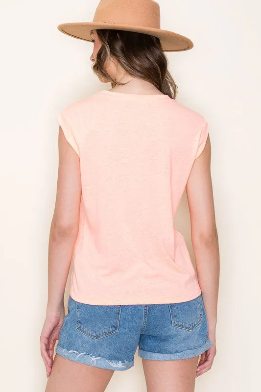 Solid Sleeveless Top