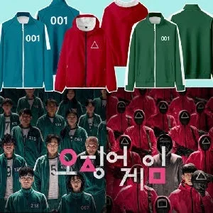 Squid Game - Circle Symbol Type Round Collar Hoodie