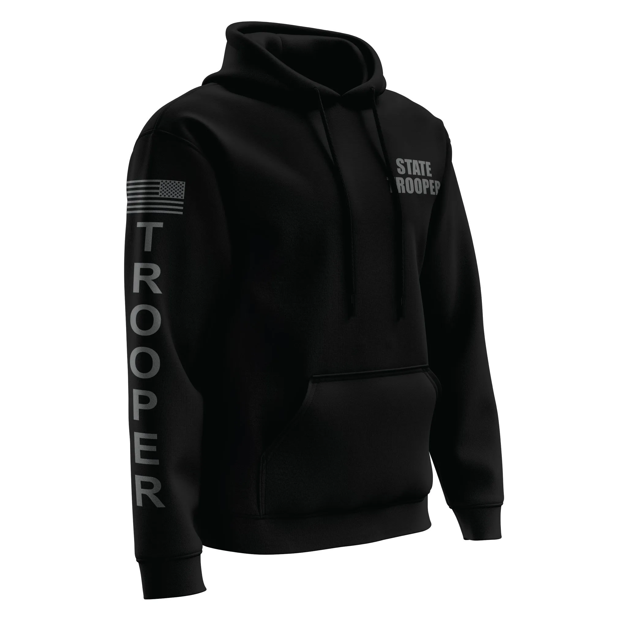 [STATE TROOPER] Performance Hoodie 2.0 [BLK/GRY]