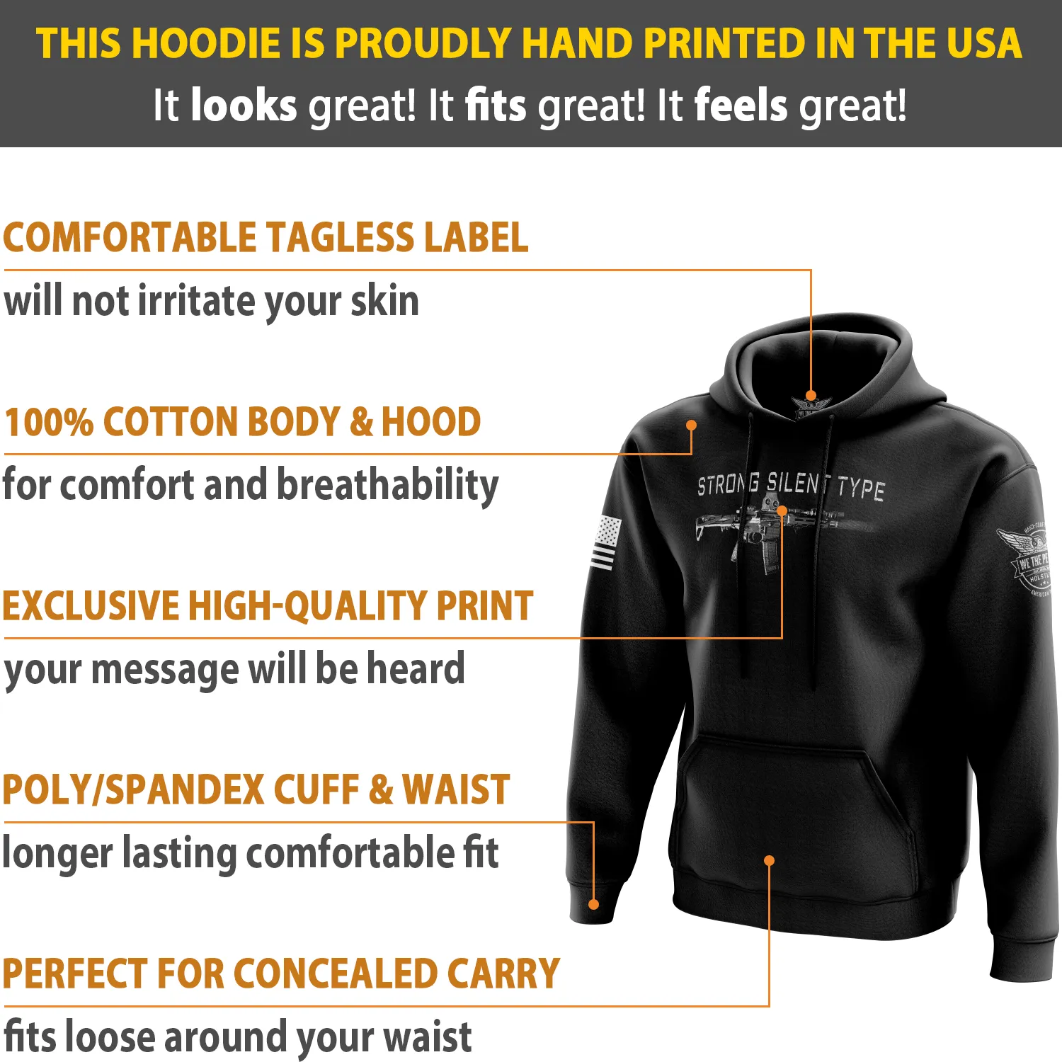 Strong Silent Type Hoodie