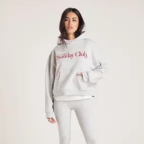 Sweat à Capuche Boxy - Gris Chiné